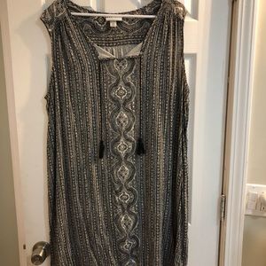 Black print dress. GUC size 2X